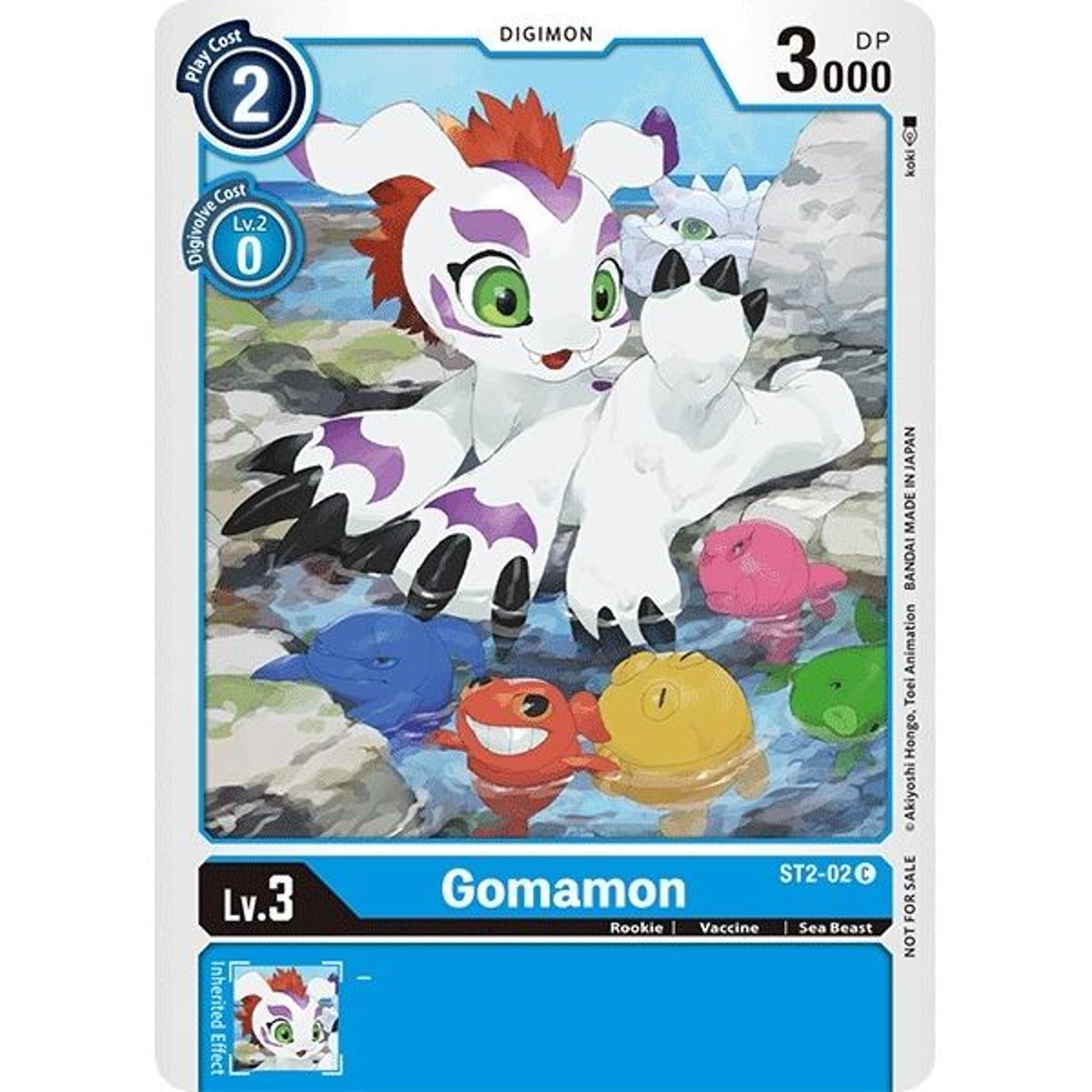 Image for Gomamon (Official Tournament Pack Vol.3) (ST2-02 C) (ST-2) - Digimon Card Game