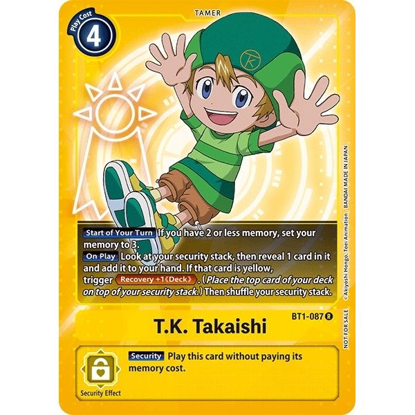 Image for T.K. Takaishi (Official Tournament Pack Vol.3) (BT1-087 R) (BT01-03A) - Digimon Card Game