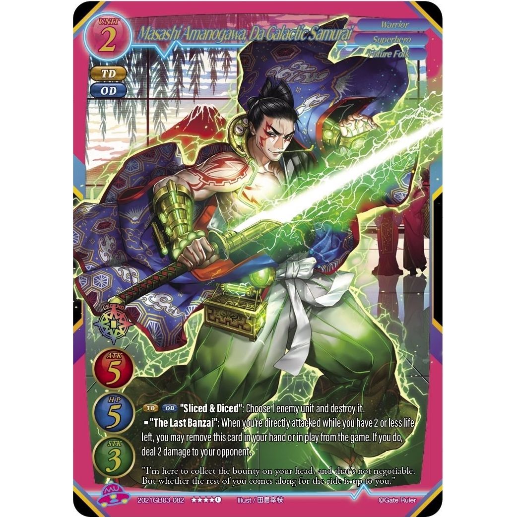 Image for Masashi Amanogawa, Da Galactic Samurai (2021GB03-082) (GB03) - Gate Ruler