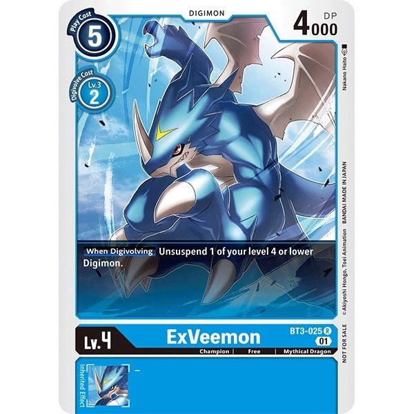Image for ExVeemon (Winner Pack Double Diamond) (BT3-025 R) (BT01-03A) - Digimon Card Game