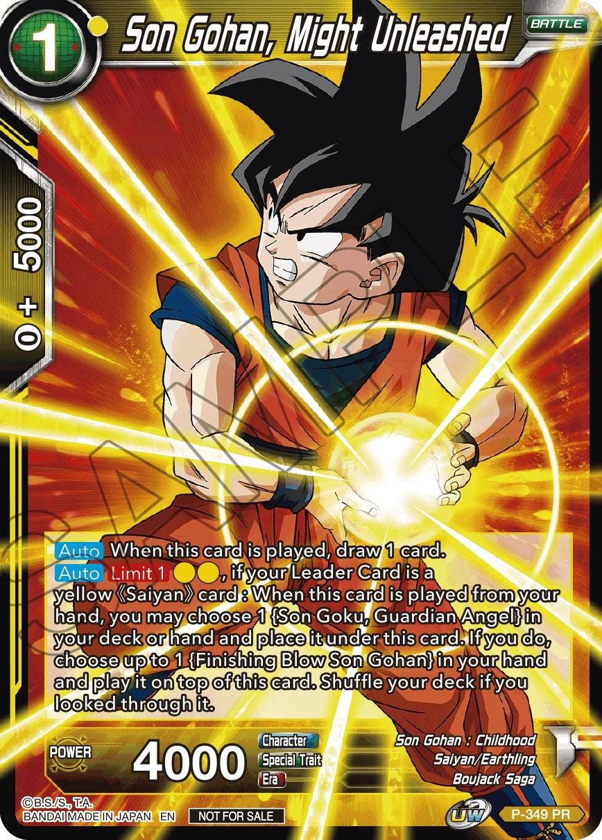 Image for Son Gohan, Might Unleashed (P-349) (TPR) - Dragon Ball Super: Masters