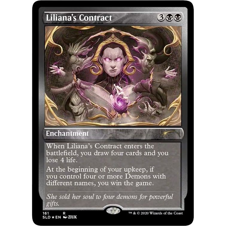 Image for Liliana's Contract (161) (Foil Etched) (161) (SLD) - Magic: The Gathering
