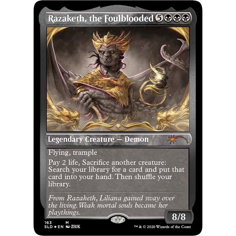Image for Razaketh, the Foulblooded (Foil Etched) (163) (SLD) - Magic: The Gathering