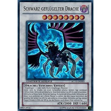 Image for Black-Winged Dragon (German) - "Schwarz geflugelter Drache" (AC11-DE003) (AC11) - YuGiOh