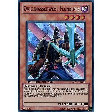 Image for Twin-Sword Marauder (German) - "Zwillingsschwert-Plunderer" (AC11-DE008) (AC11) - YuGiOh