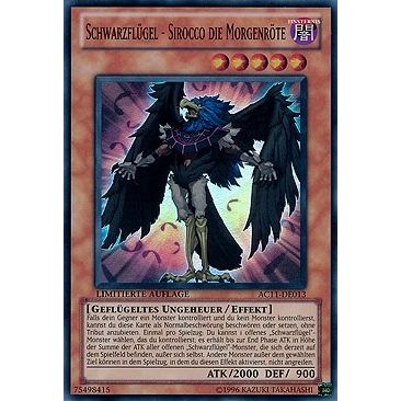 Image for Blackwing - Sirocco the Dawn (German) - "Schwarzflugel - Sirocco die Morgenröte" (AC11-DE013) (AC11) - YuGiOh