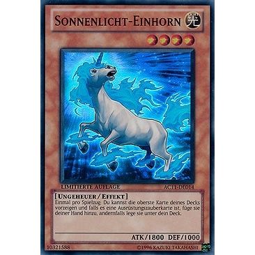 Image for Sunlight Unicorn (German) - "Sonnenlicht-Einhorn" (AC11-DE014) (AC11) - YuGiOh