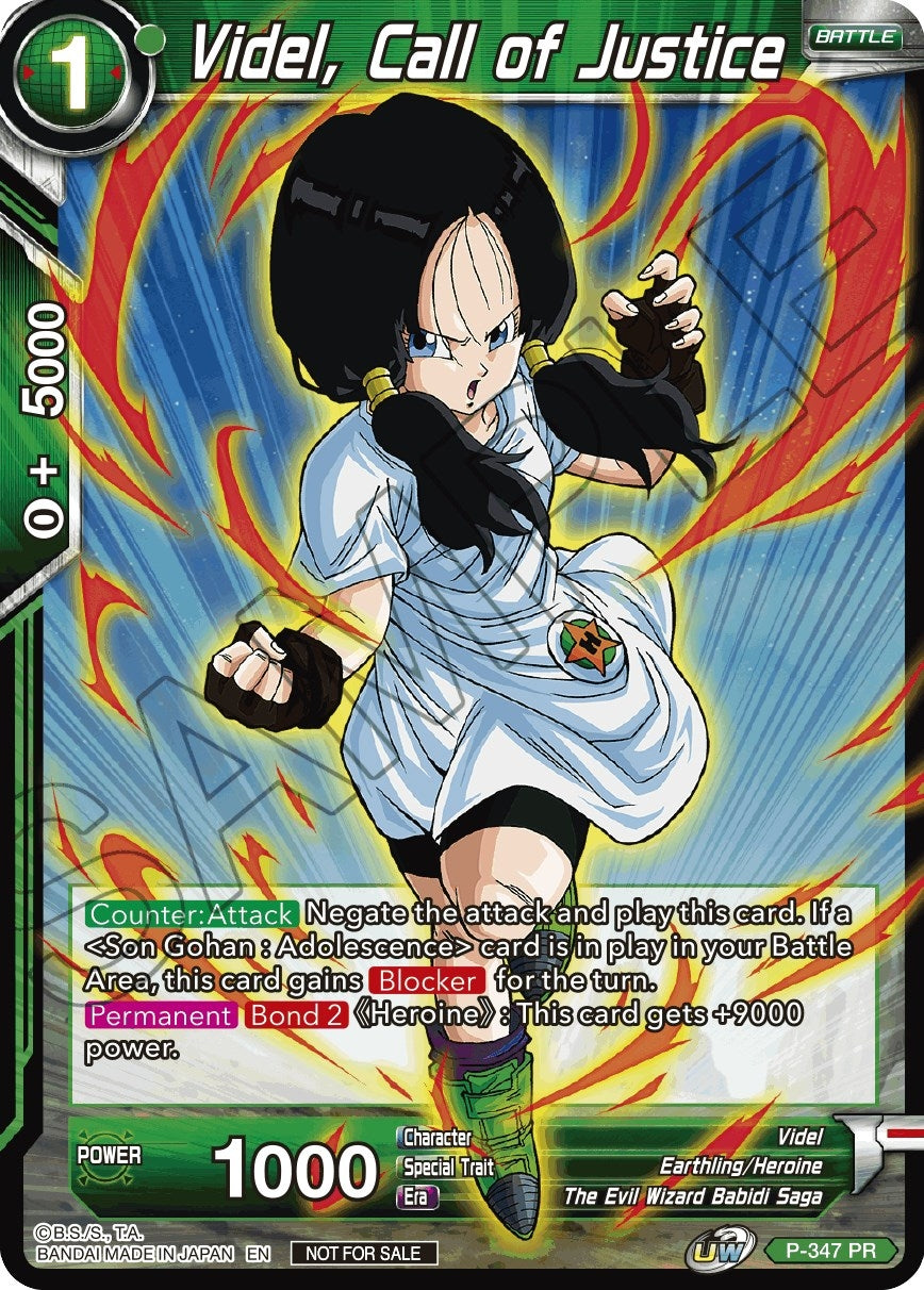Image for Videl, Call of Justice (P-347) (TPR) - Dragon Ball Super: Masters