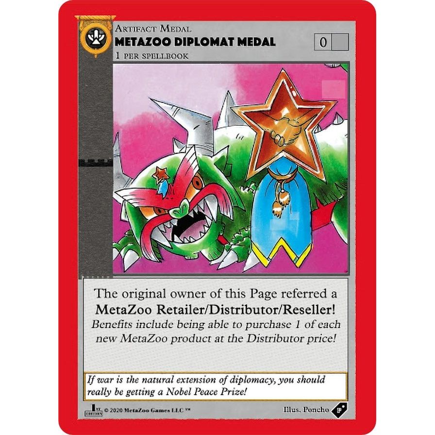 Image for Metazoo Diplomat Medal (MEDALS) - MetaZoo