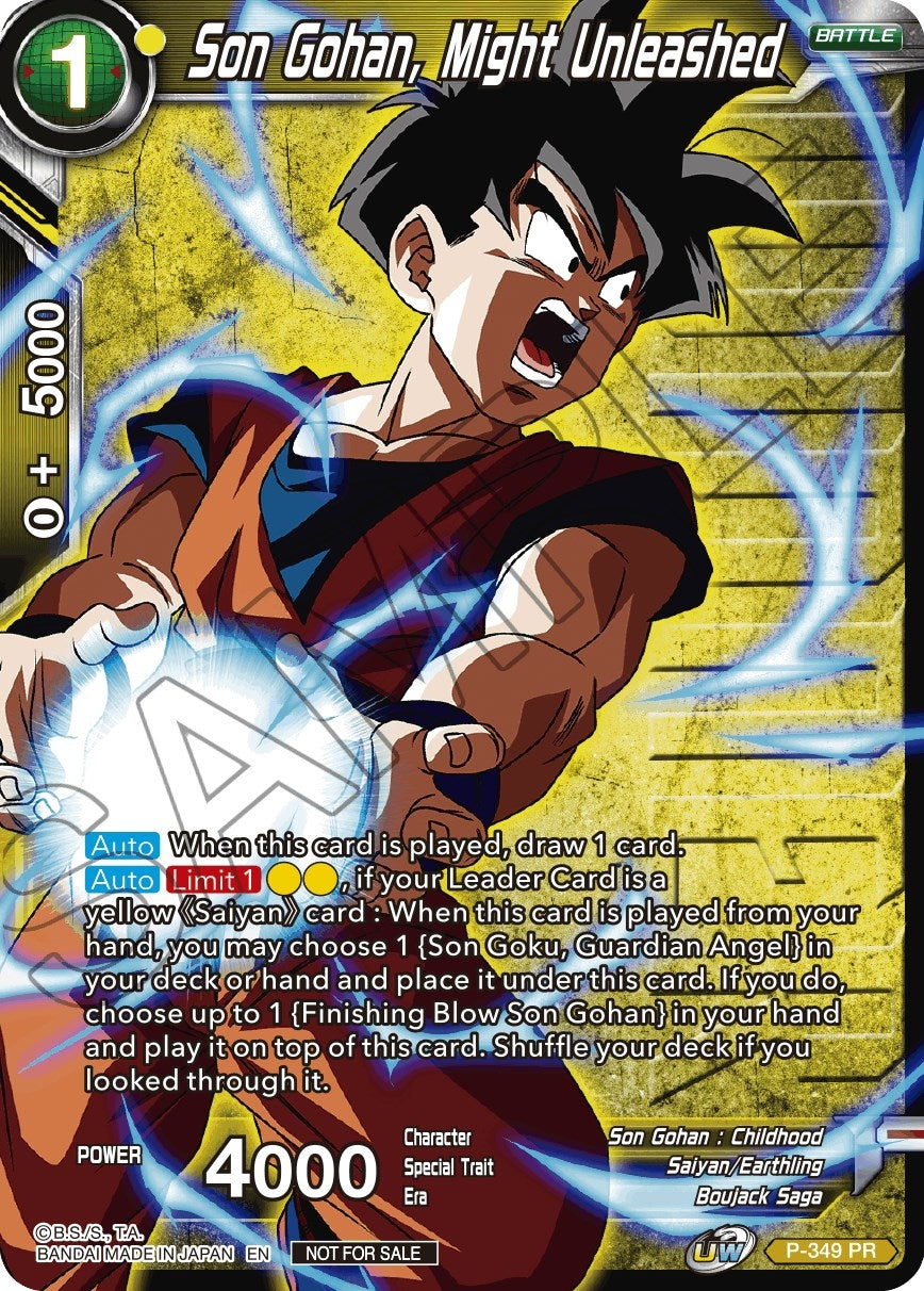 Image for Son Gohan, Might Unleashed (Winner Stamped) (P-349) (TPR) - Dragon Ball Super: Masters