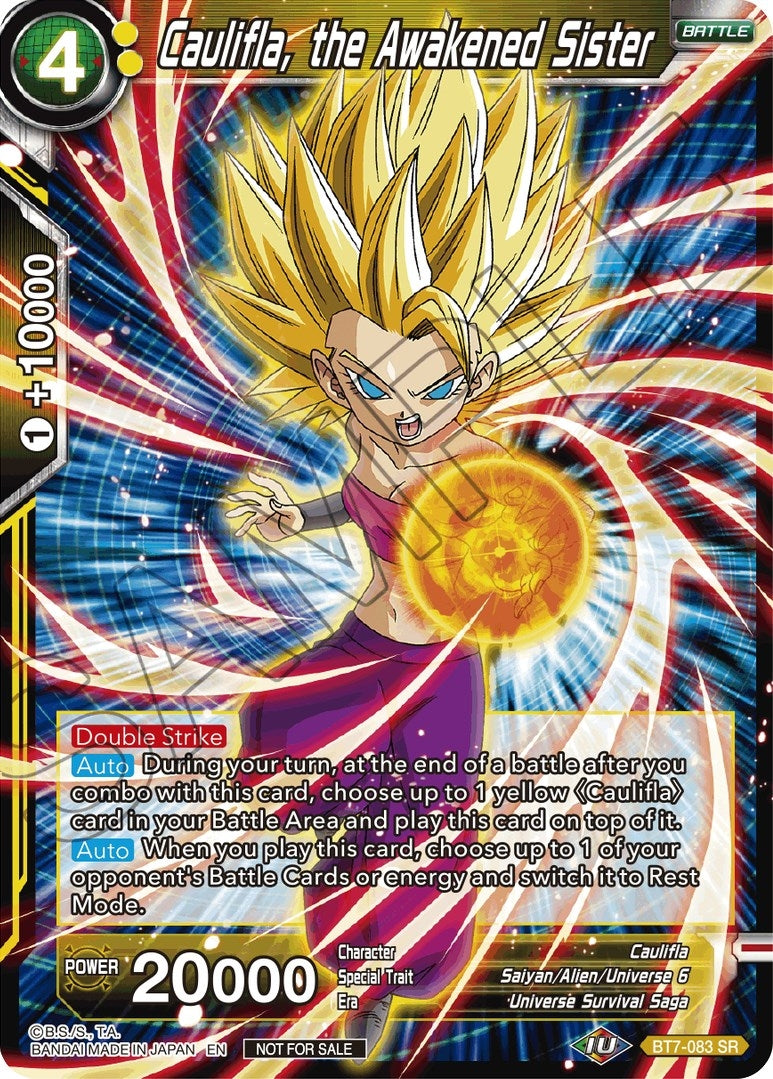 Image for Caulifla, the Awakened Sister (BT7-083) (TPR) - Dragon Ball Super: Masters