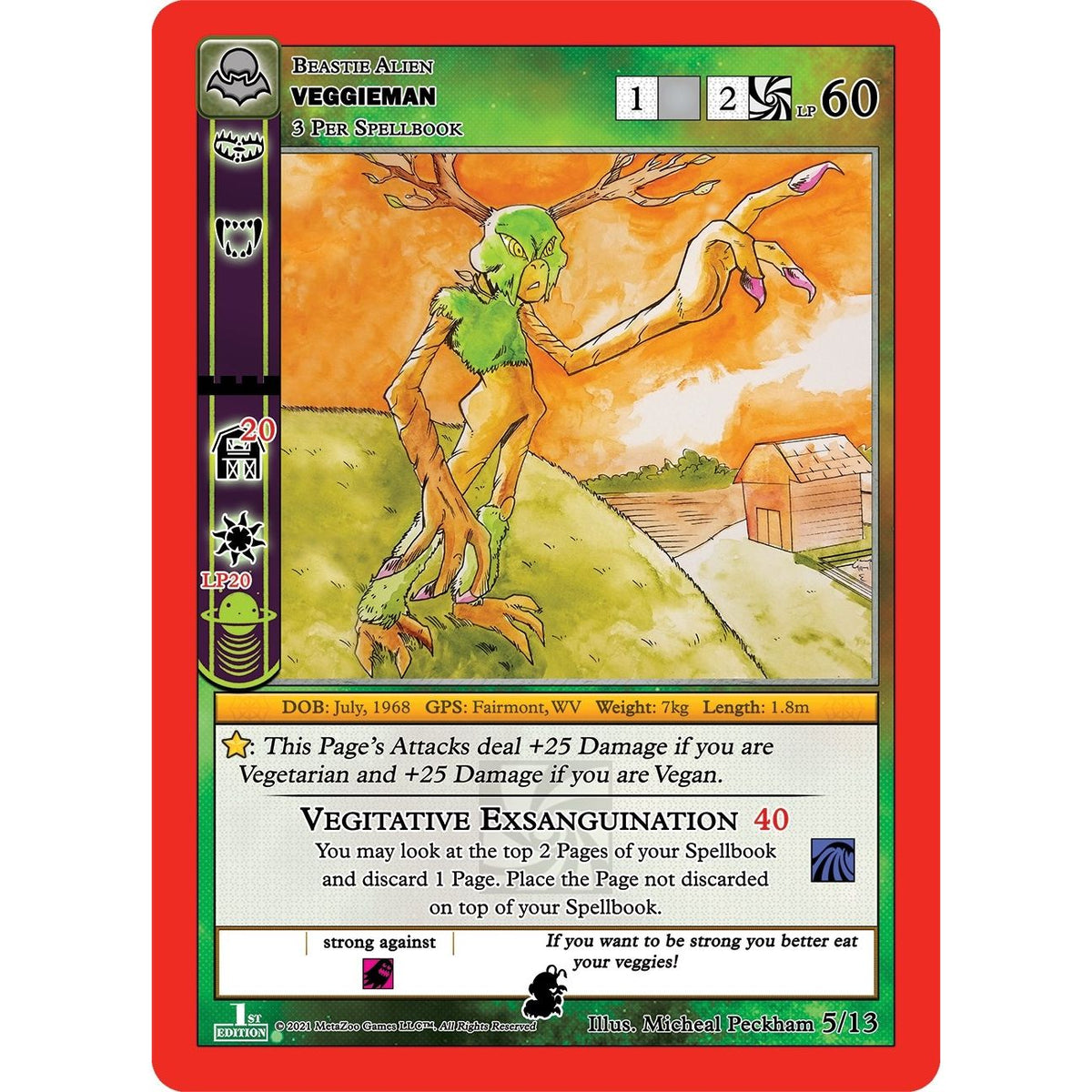Image for Veggieman (5/13) (NFFE-RE) - MetaZoo