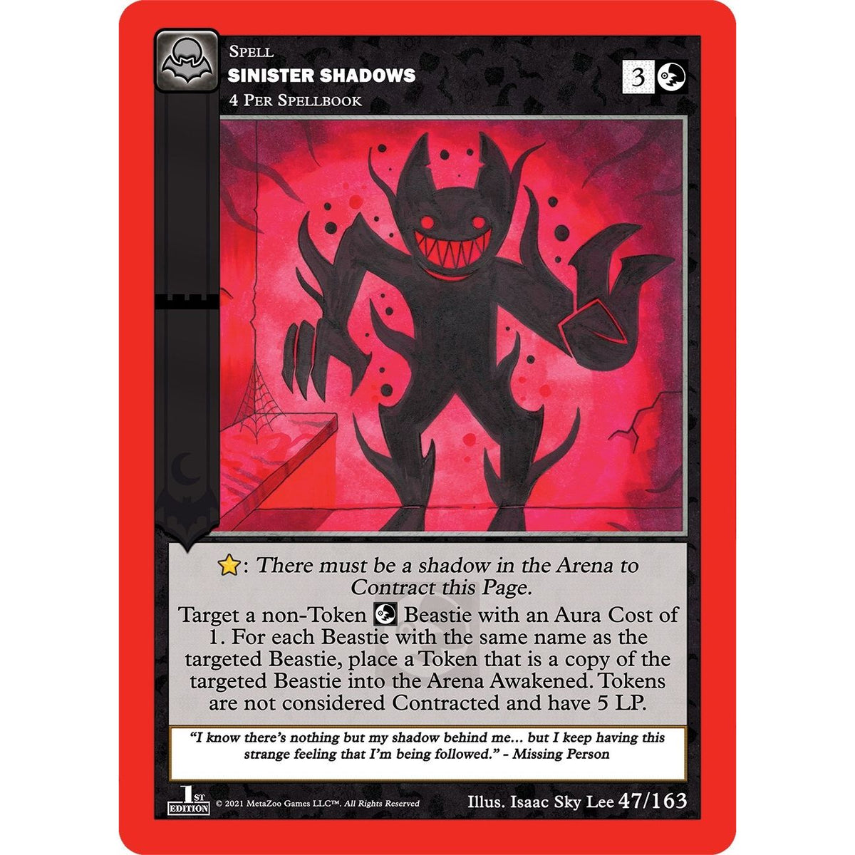 Image for Sinister Shadows (47/163) (NFFE) - MetaZoo