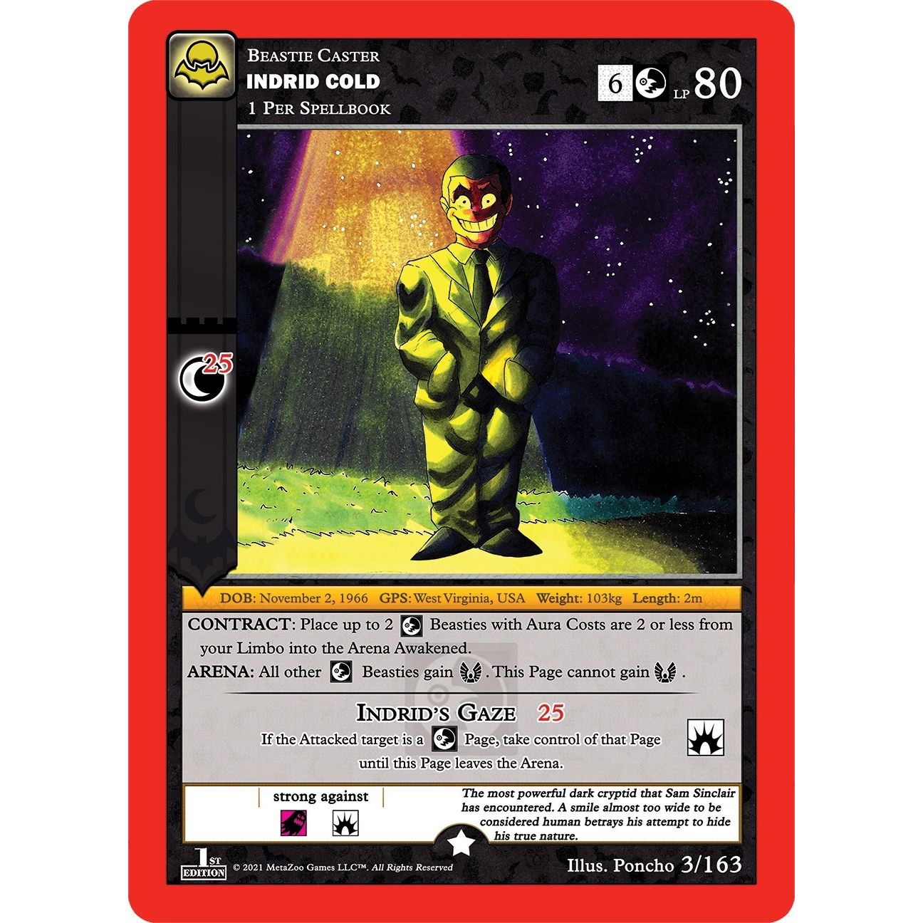 Image for Indrid Cold (3/163) (NFFE) - MetaZoo