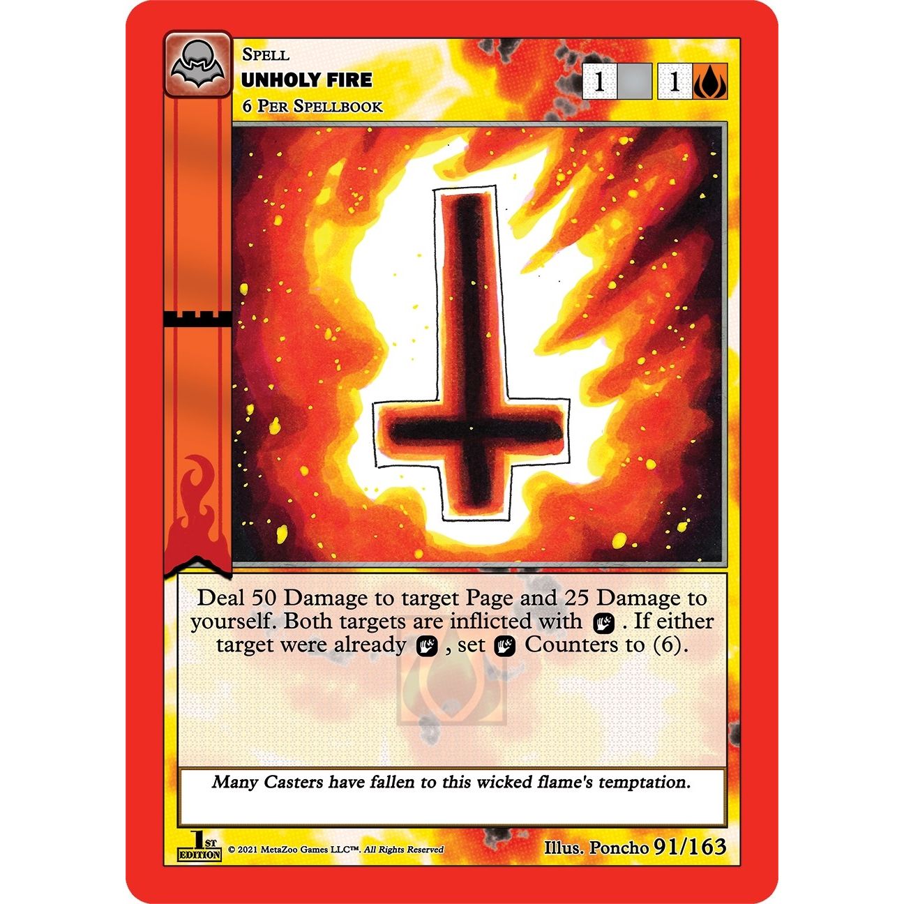 Image for Unholy Fire (91/163) (NFFE) - MetaZoo