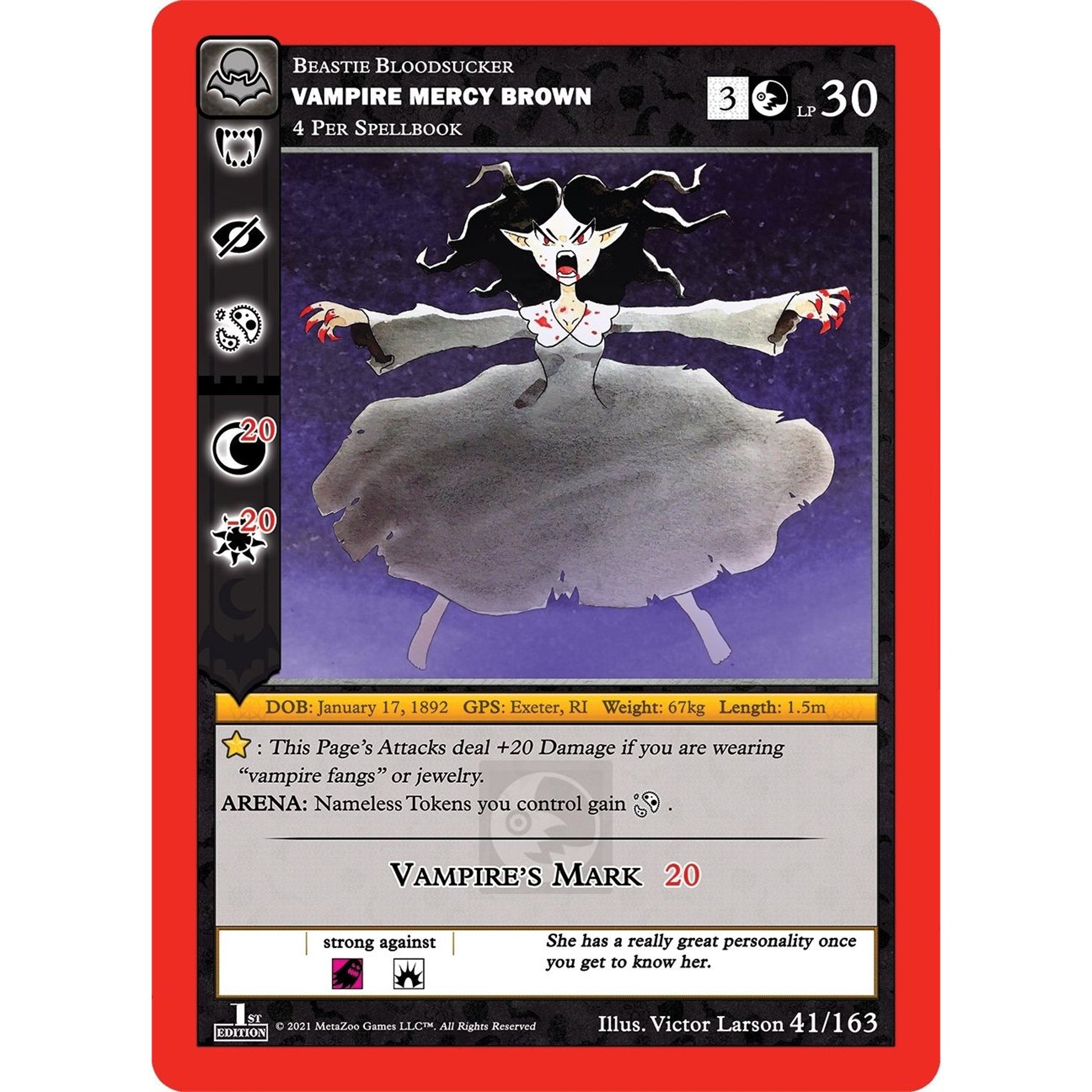 Image for Vampire Mercy Brown (41/163) (NFFE) - MetaZoo