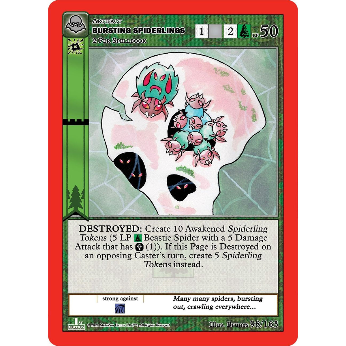 Image for Bursting Spiderlings (98/163) (NFFE) - MetaZoo