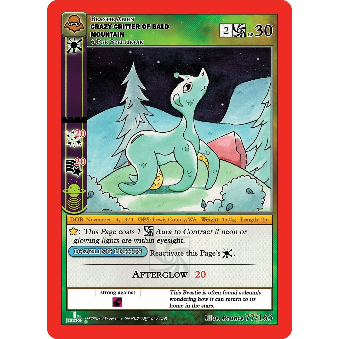 Image for Crazy Critter of Bald Mountain (77/163) (NFFE) - MetaZoo