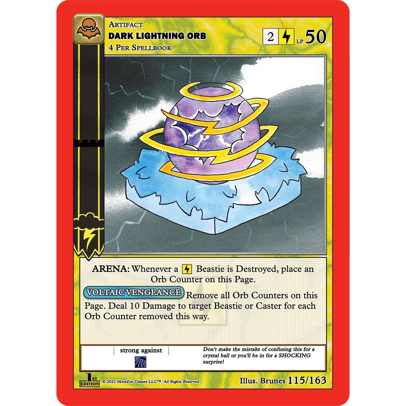 Image for Dark Lightning Orb (115/163) (NFFE) - MetaZoo