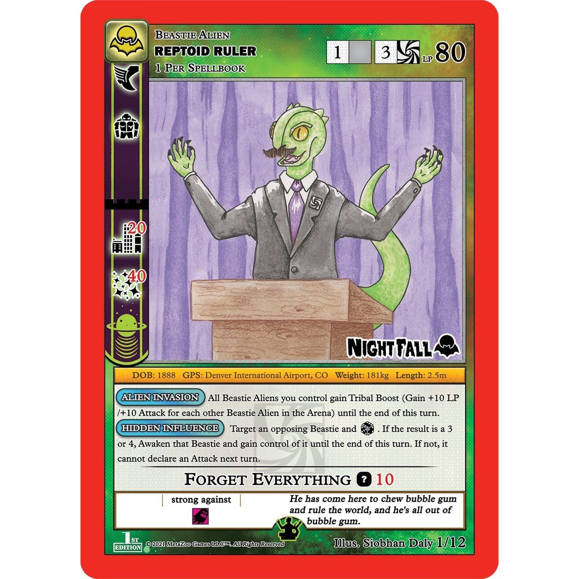 Image for Reptoid Ruler (1/12) (NFFE-TD) - MetaZoo