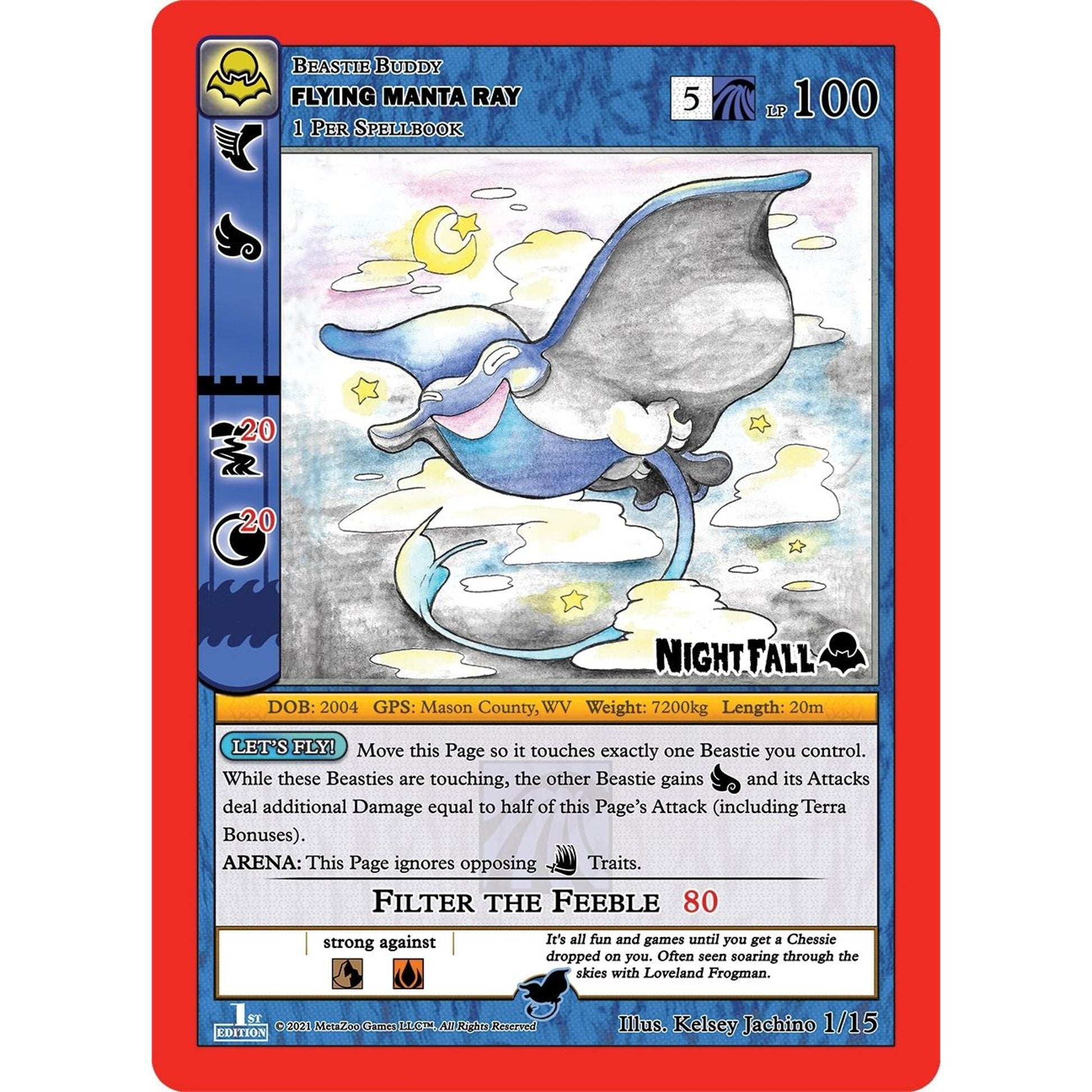 Image for Flying Manta Ray (1/15) (NFFE-TD) - MetaZoo