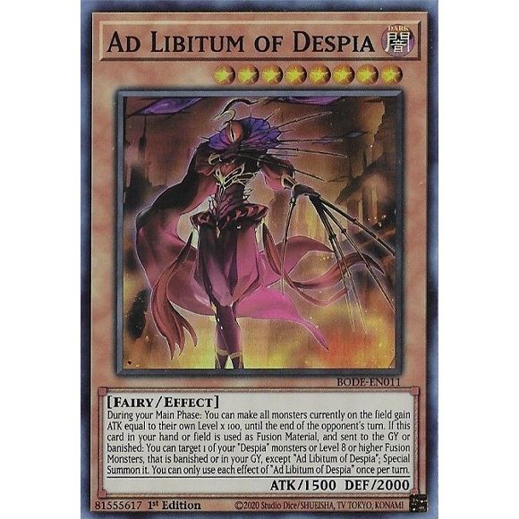 Image for Ad Libitum of Despia (BODE-EN011) (BODE) - YuGiOh