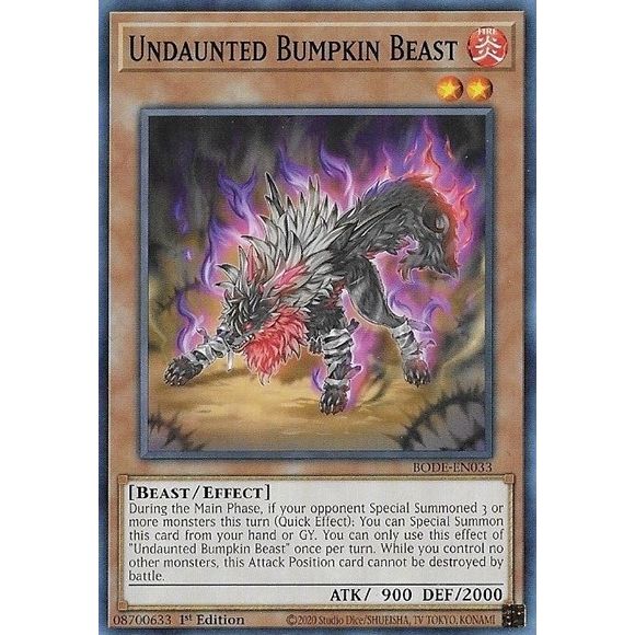 Image for Undaunted Bumpkin Beast (BODE-EN033) (BODE) - YuGiOh