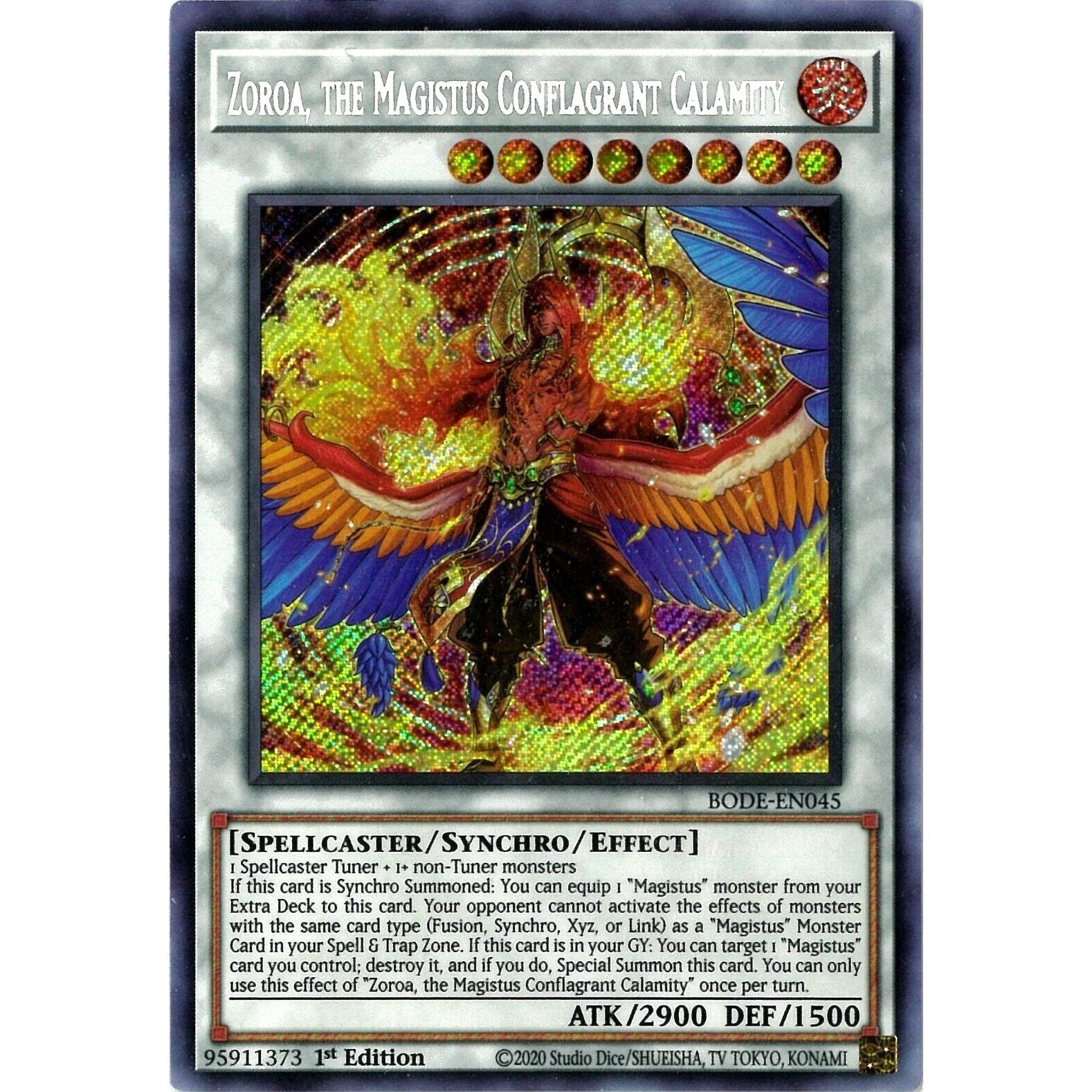 Image for Zoroa, the Magistus Conflagrant Calamity (BODE-EN045) (BODE) - YuGiOh