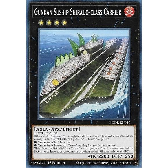 Image for Gunkan Suship Shirauo-class Carrier (BODE-EN049) (BODE) - YuGiOh