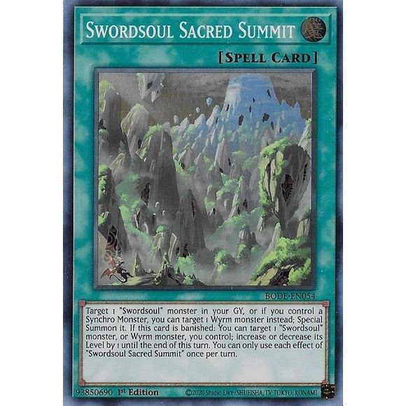 Image for Swordsoul Sacred Summit (BODE-EN054) (BODE) - YuGiOh