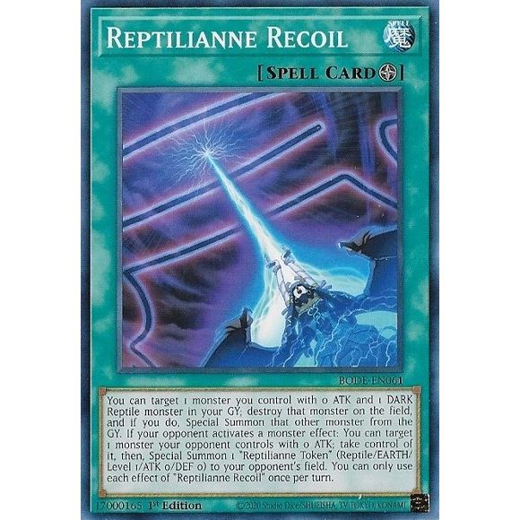 Image for Reptilianne Recoil (BODE-EN061) (BODE) - YuGiOh