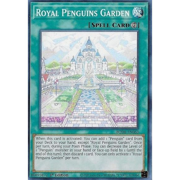 Image for Royal Penguins Garden (BODE-EN063) (BODE) - YuGiOh