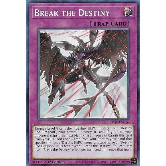 Image for Break the Destiny (BODE-EN076) (BODE) - YuGiOh