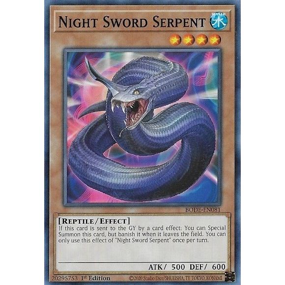 Image for Night Sword Serpent (BODE-EN081) (BODE) - YuGiOh
