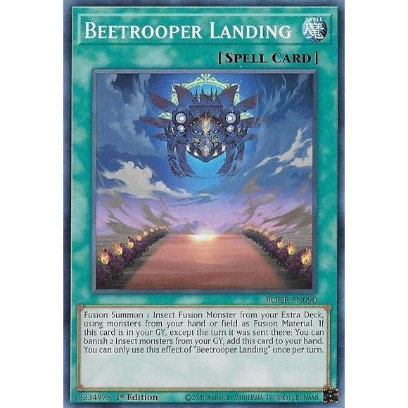 Image for Beetrooper Landing (BODE-EN090) (BODE) - YuGiOh