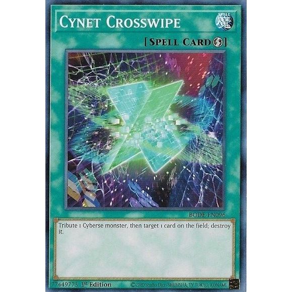 Image for Cynet Crosswipe (BODE-EN096) (BODE) - YuGiOh