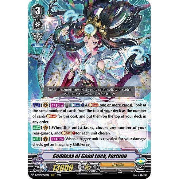 Image for Goddess of Good Luck, Fortuna (D-VS01/015EN) (D-VS01) - Cardfight Vanguard