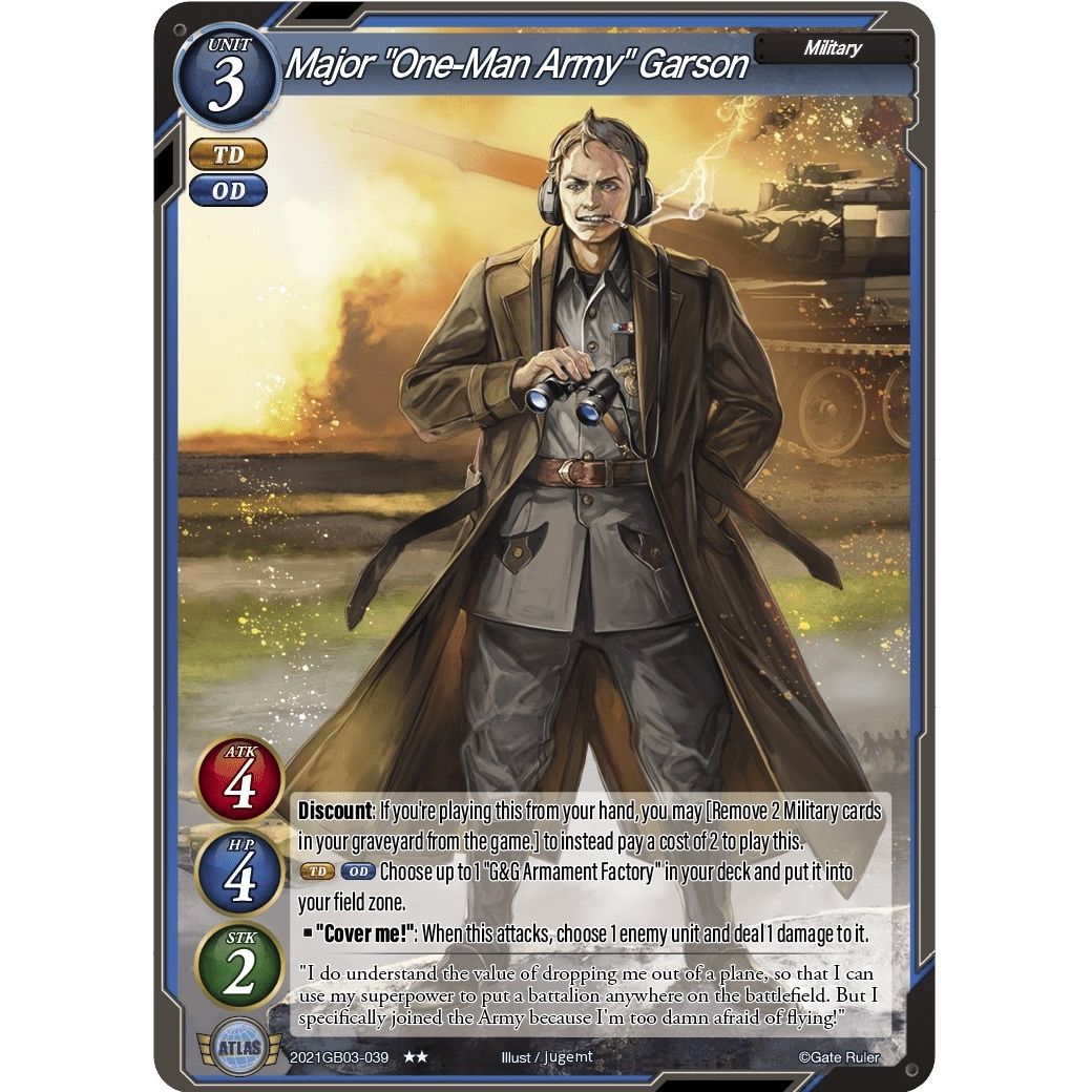 Image for Major "One-Man Army" Garson (2021GB03-039) (GB03) - Gate Ruler