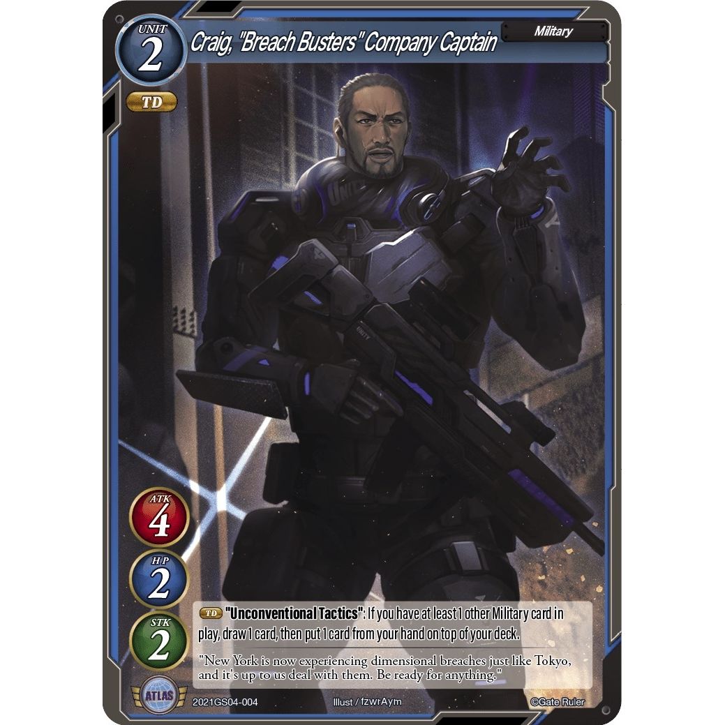 Image for Craig, "Breach Busters" Company Captain (2021GS04-004) (S03) - Gate Ruler