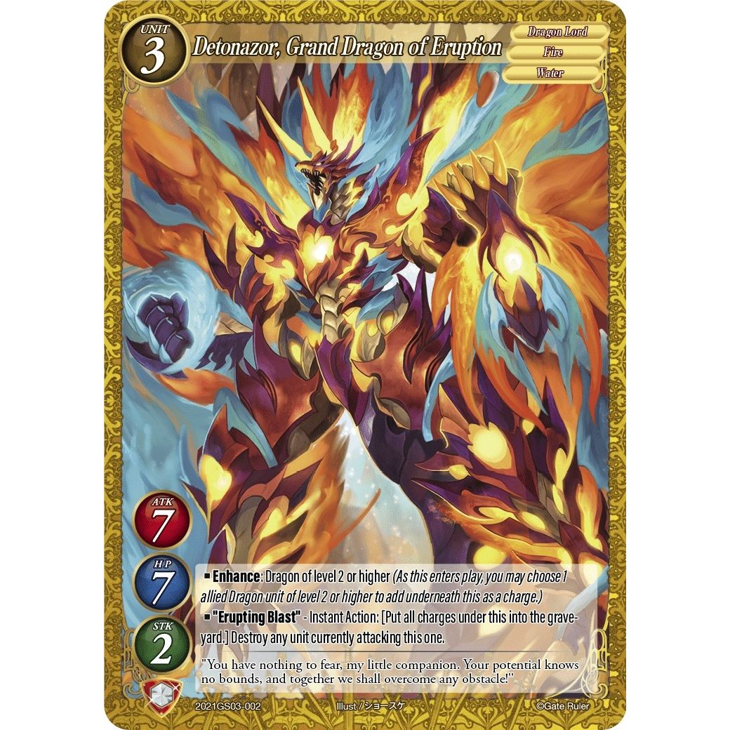 Image for Detonazor, Grand Dragon of Eruption (2021GS03-002) (S04) - Gate Ruler