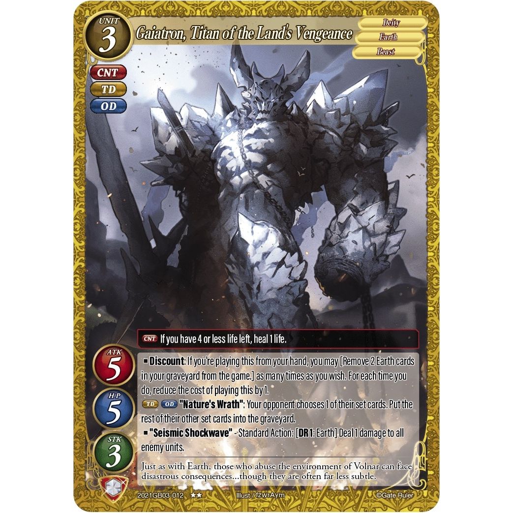 Image for Gaiatron, Titan of the Land's Vengeance (2021GB03-012) (GB03) - Gate Ruler