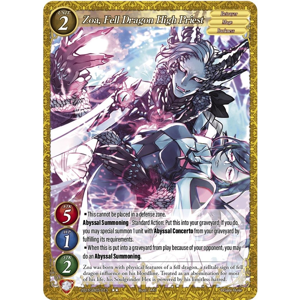 Image for Zoa, Fell Dragon High Priest (2021GB03-013) (GB03) - Gate Ruler