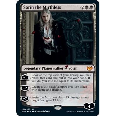 Image for Sorin the Mirthless (131) (VOW) - Magic: The Gathering