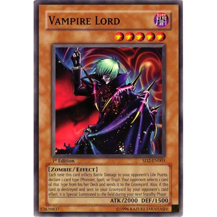 Image for Vampire Lord (SD2-EN003) (SD2) - YuGiOh
