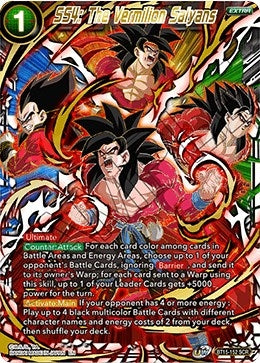 Image for SS4: The Vermilion Saiyans (BT15-152) (DBS-B15) - Dragon Ball Super: Masters