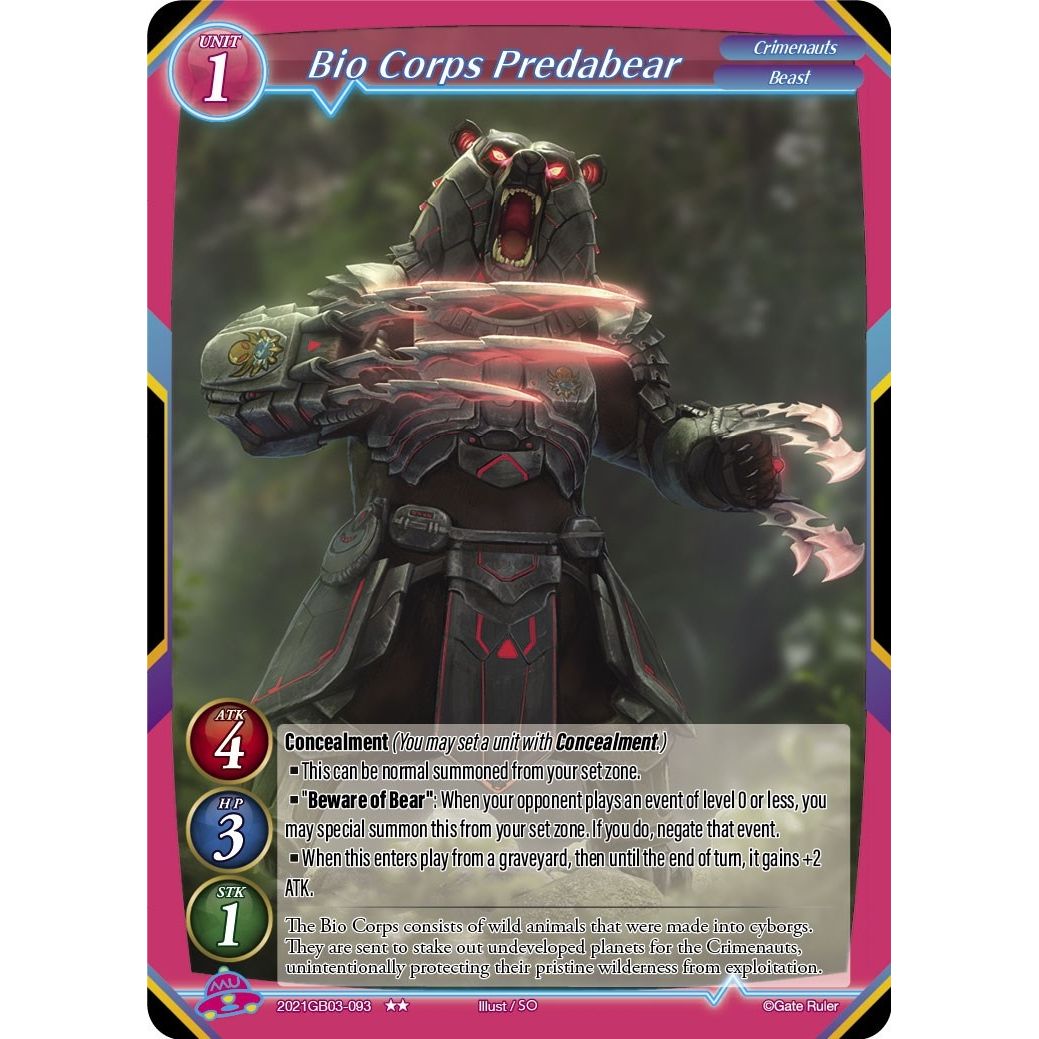Image for Bio Corps Predabear (2021GB03-093) (GB03) - Gate Ruler