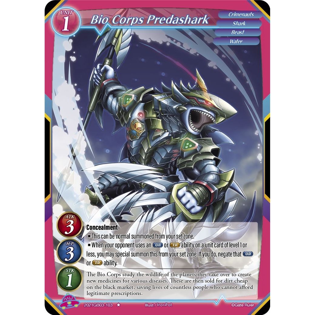 Image for Bio Corps Predashark (2021GB03-103) (GB03) - Gate Ruler