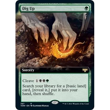 Image for Dig Up (Extended Art) (387) (VOW) - Magic: The Gathering