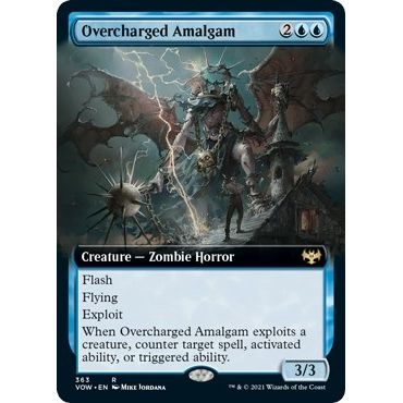 Image for Overcharged Amalgam (Extended Art) (363) (VOW) - Magic: The Gathering