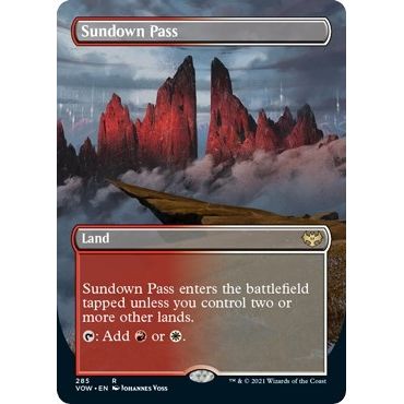 Image for Sundown Pass (Borderless) (285) (VOW) - Magic: The Gathering